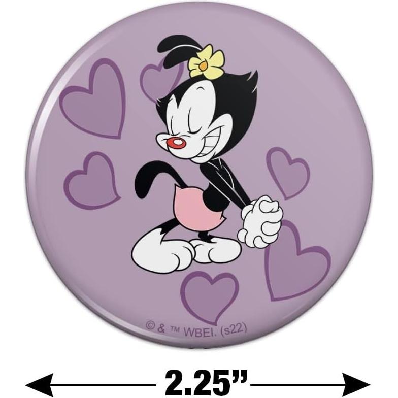 Imán de Botón Animaniacs Dot Hearts 5.7 cm - Graphics & More