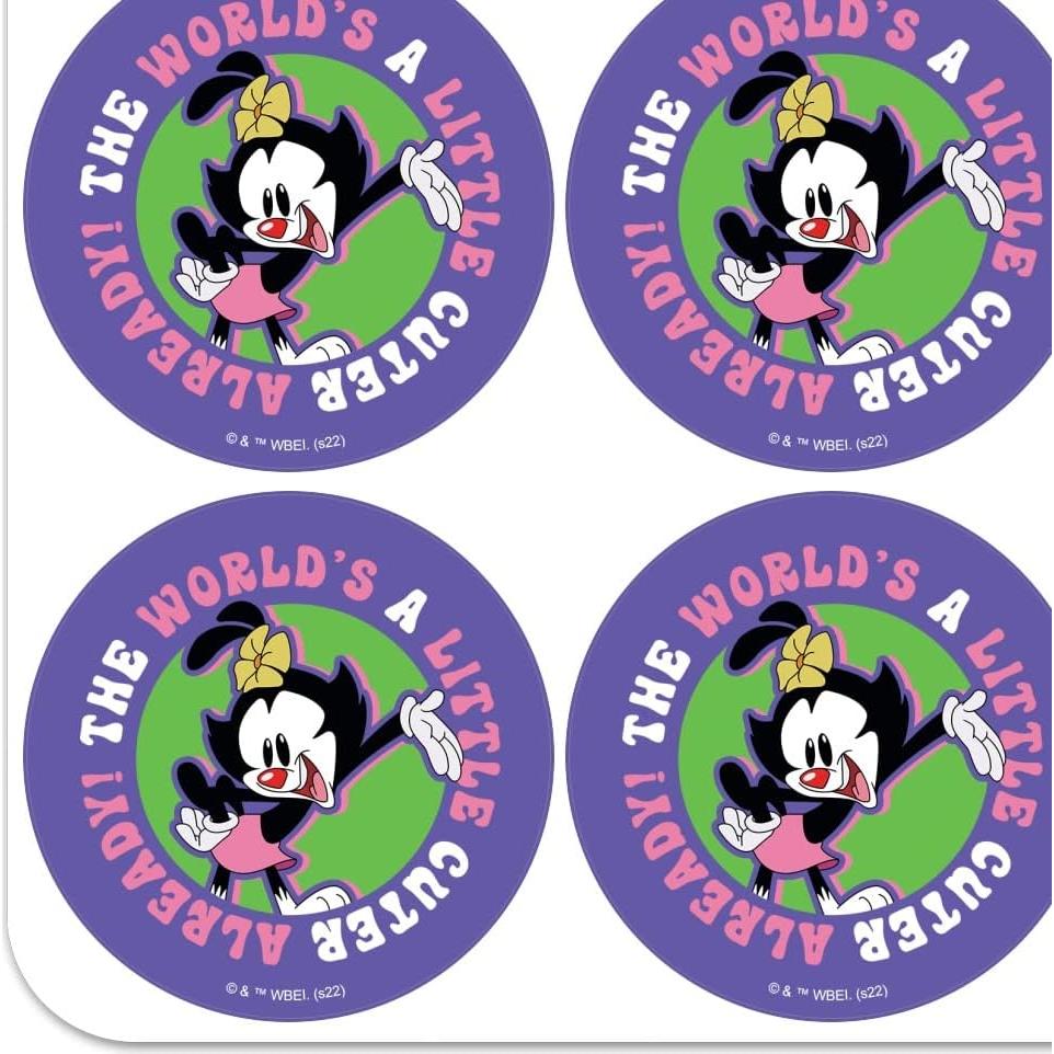 Stickers Animaniacs para Scrapbooking - 18 Piezas 5.08 cm