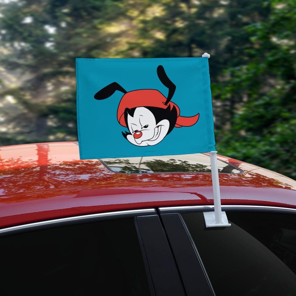 Bandera de Coche Animaniacs Wakko con Clip y Poste 48cm