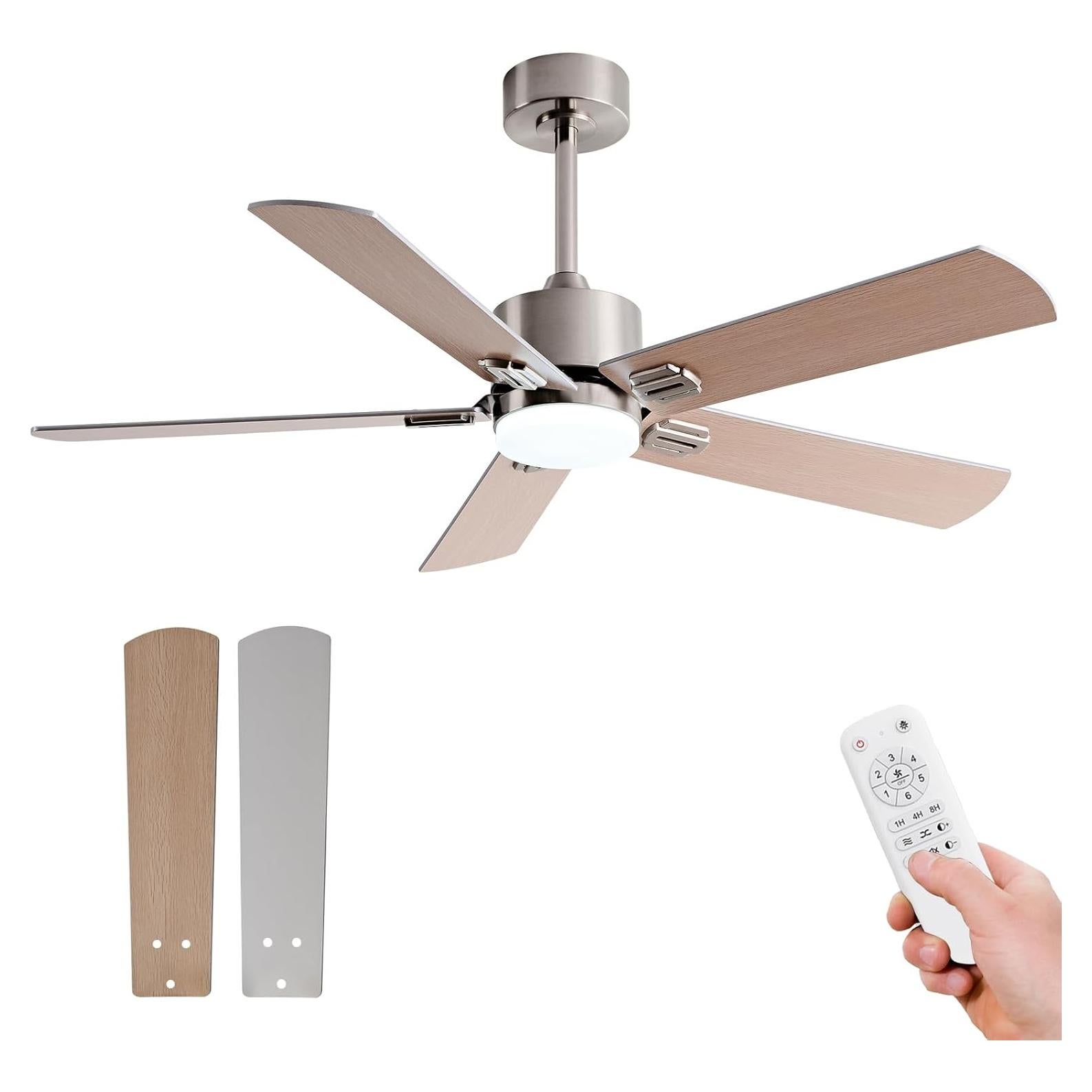 Ventilador de Techo KENSID 106 cm con Luz y Control Remoto