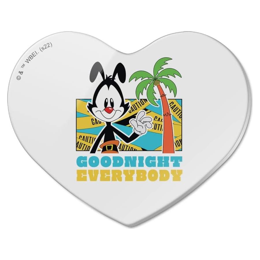 Imán de Refrigerador Acrílico Corazón Animaniacs 6.4x5.1cm