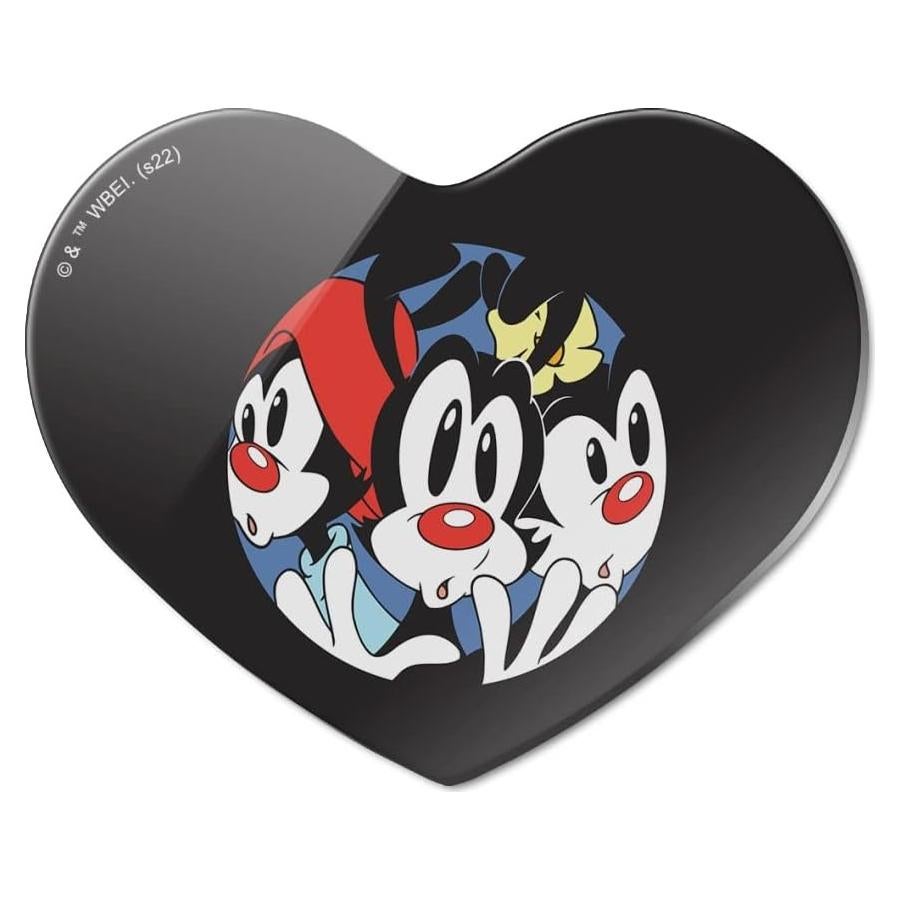 Imán de Acrílico Corazón Animaniacs - 6.4x5.1 cm
