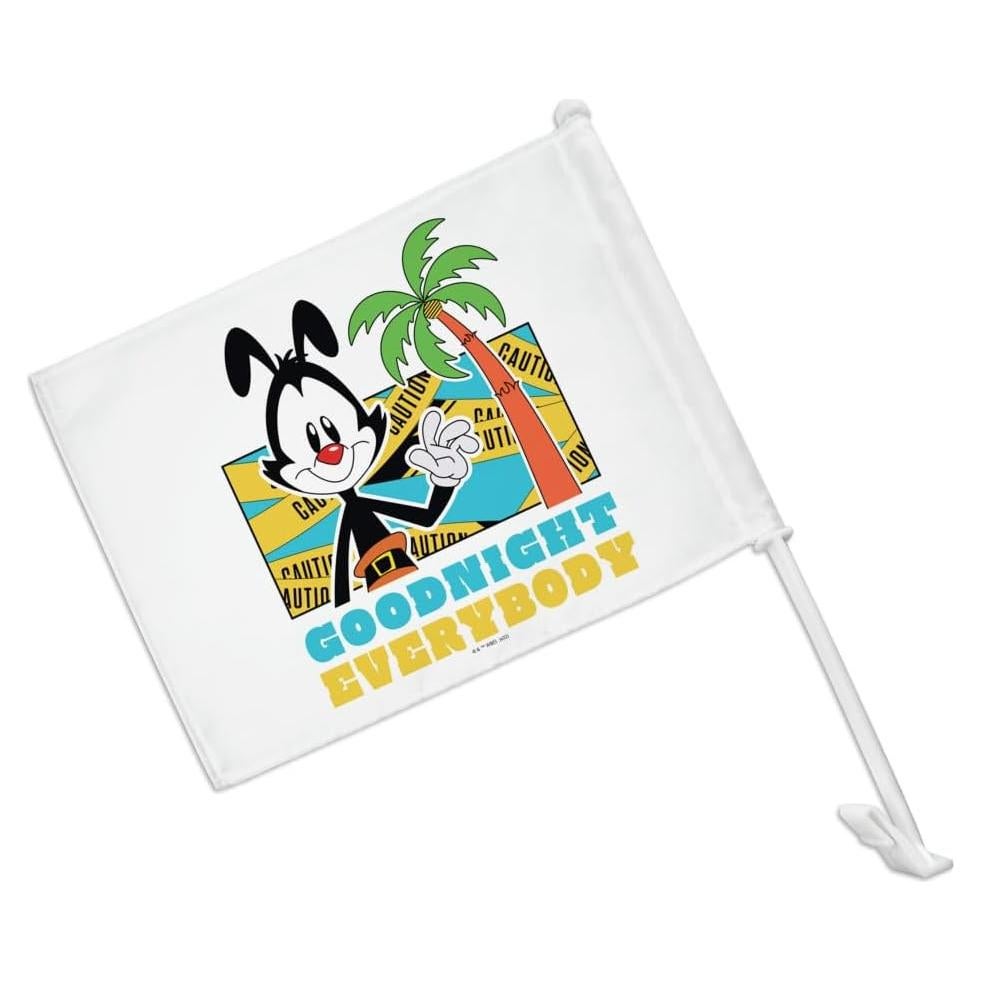 Bandera de Coche Animaniacs con Clip y Poste 48cm