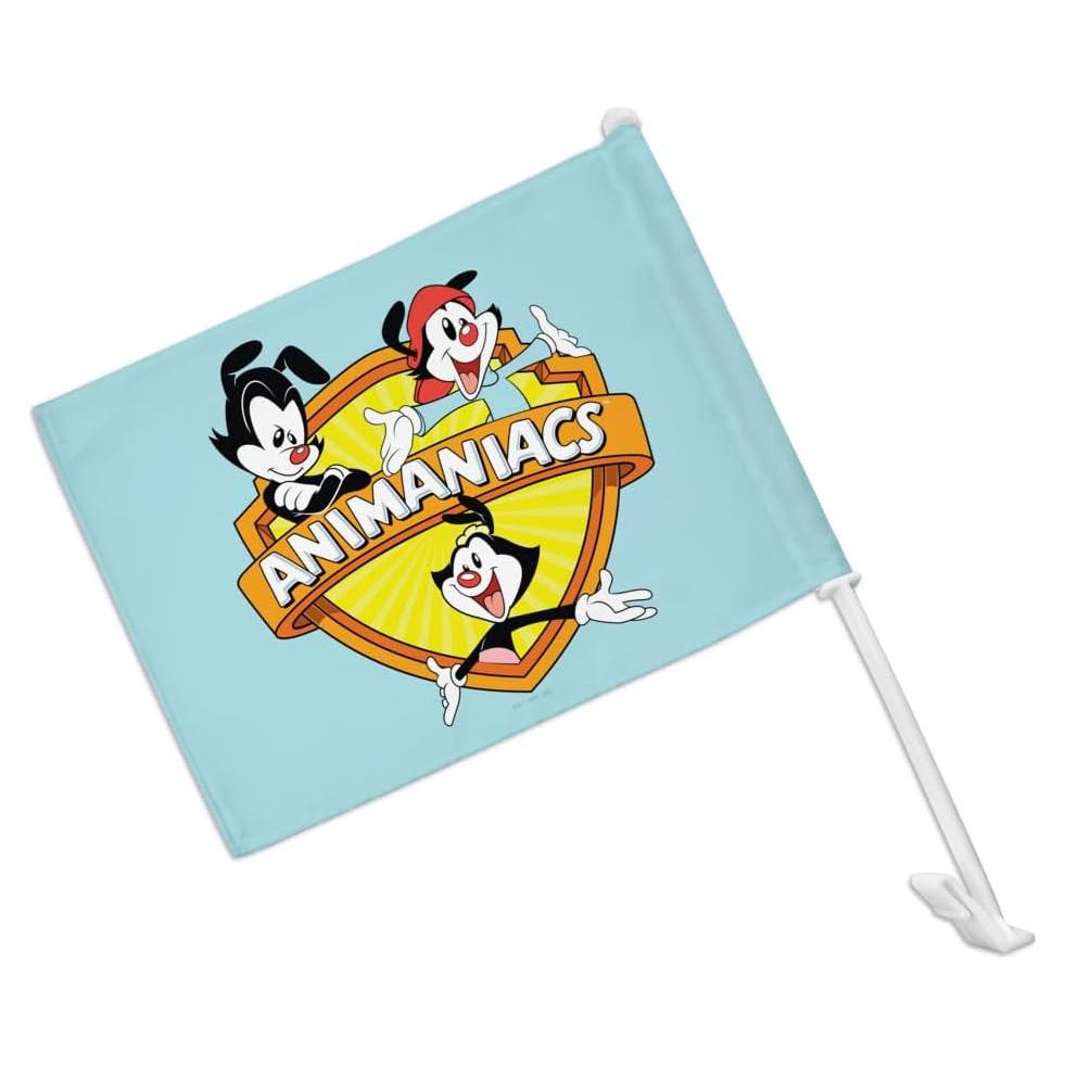 Bandera Animaniacs con Clip para Ventana y Polo 48cm