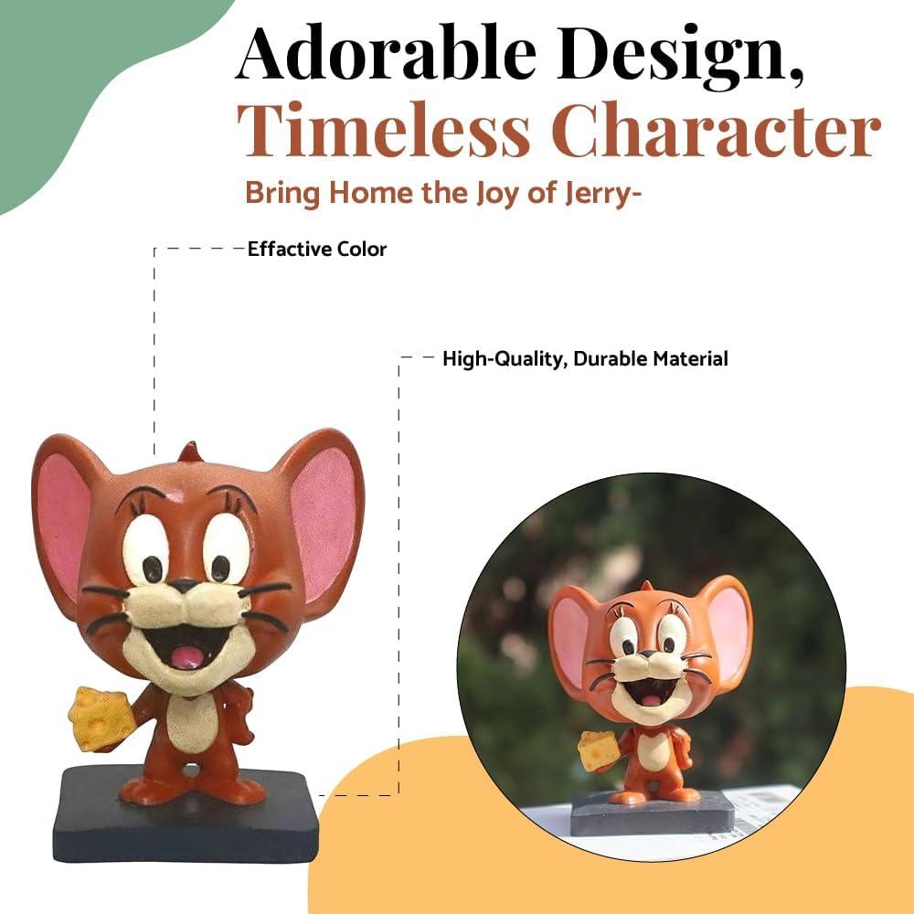 Figura de Jerry Mouse 7 cm - Poliresina Pintada a Mano