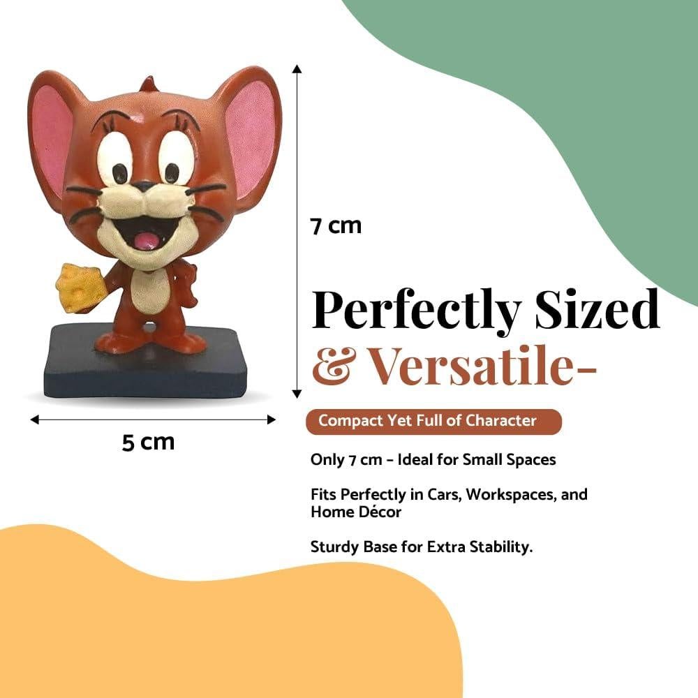 Figura de Jerry Mouse 7 cm - Poliresina Pintada a Mano