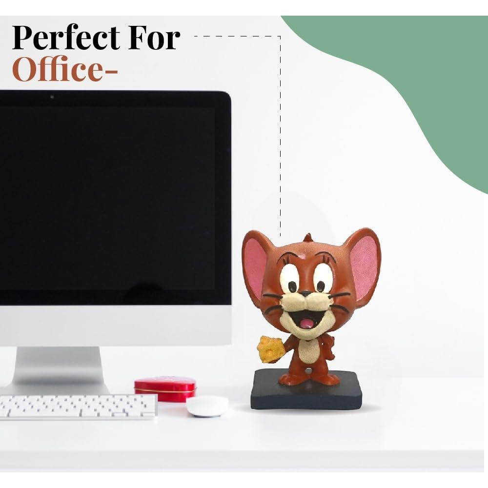 Figura de Jerry Mouse 7 cm - Poliresina Pintada a Mano