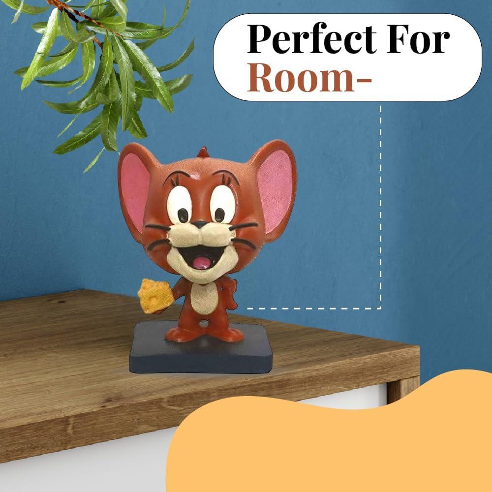 Figura de Jerry Mouse 7 cm - Poliresina Pintada a Mano