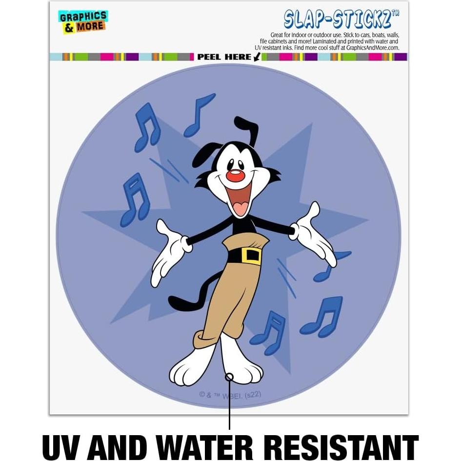 Calcomanía Animaniacs Yakko 14cm - Graphics & More