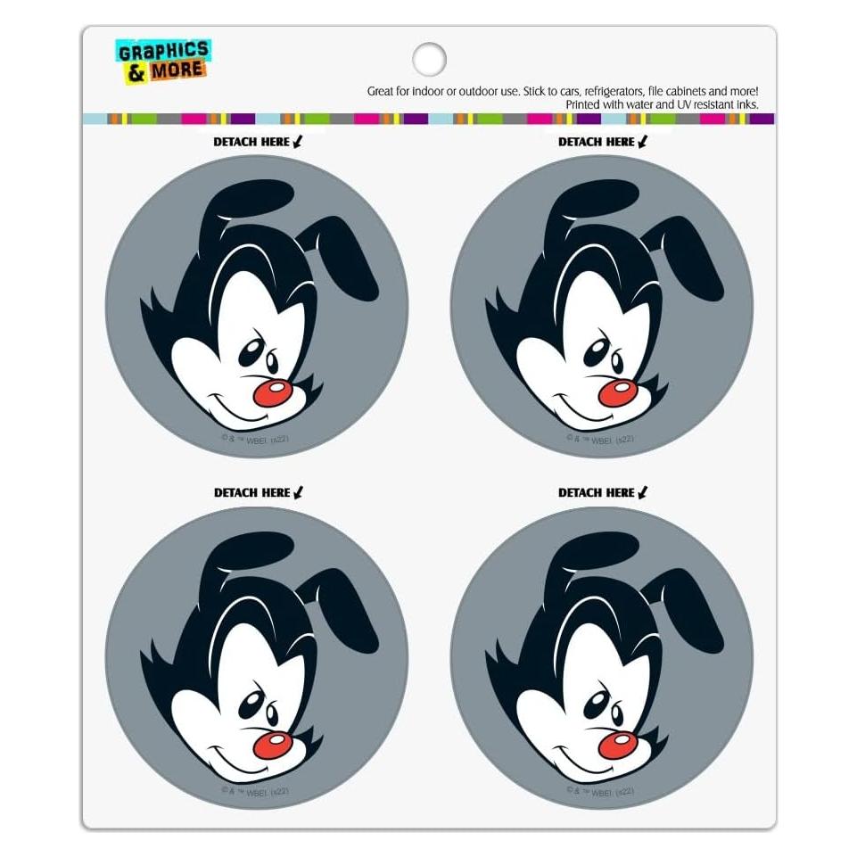 Conjunto de 4 Imanes de Vinilo Animaniacs Yakko 6.4cm