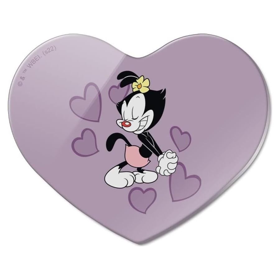 Imán de Nevera Acrílico Corazón Animaniacs 6.4x5.1cm