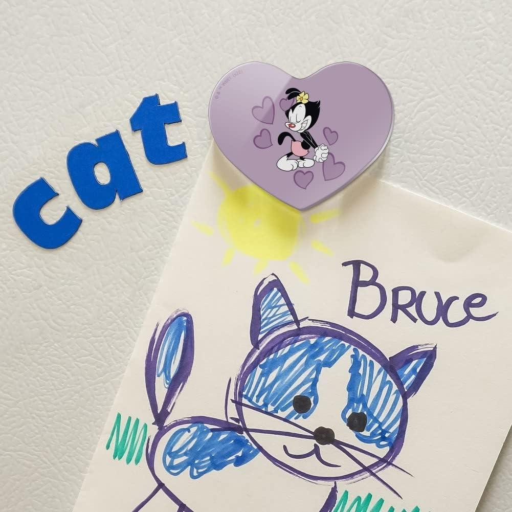 Imán de Nevera Acrílico Corazón Animaniacs 6.4x5.1cm