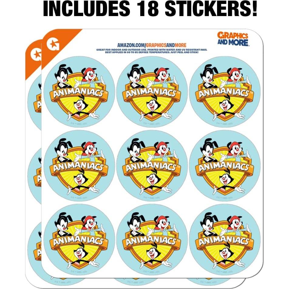 Stickers de Scrapbooking Animaniacs - 18 Piezas de Vinilo