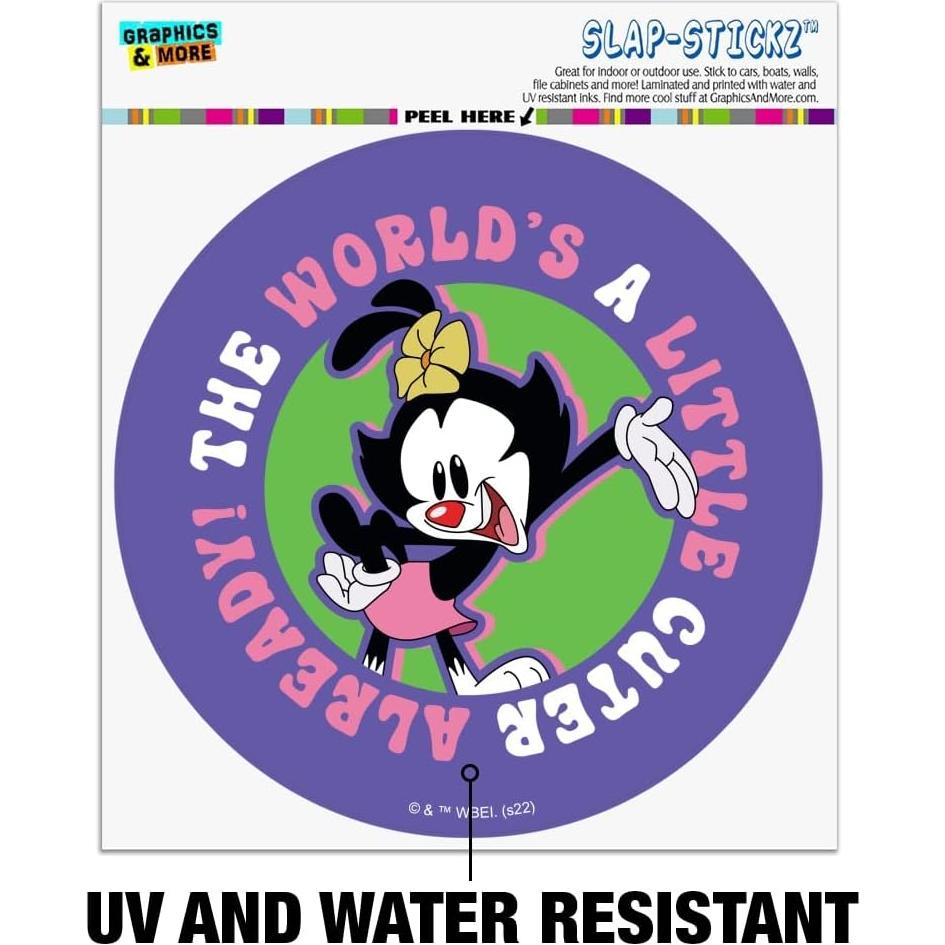 Calcomanía Automotriz Animaniacs 14cm Graphics & More