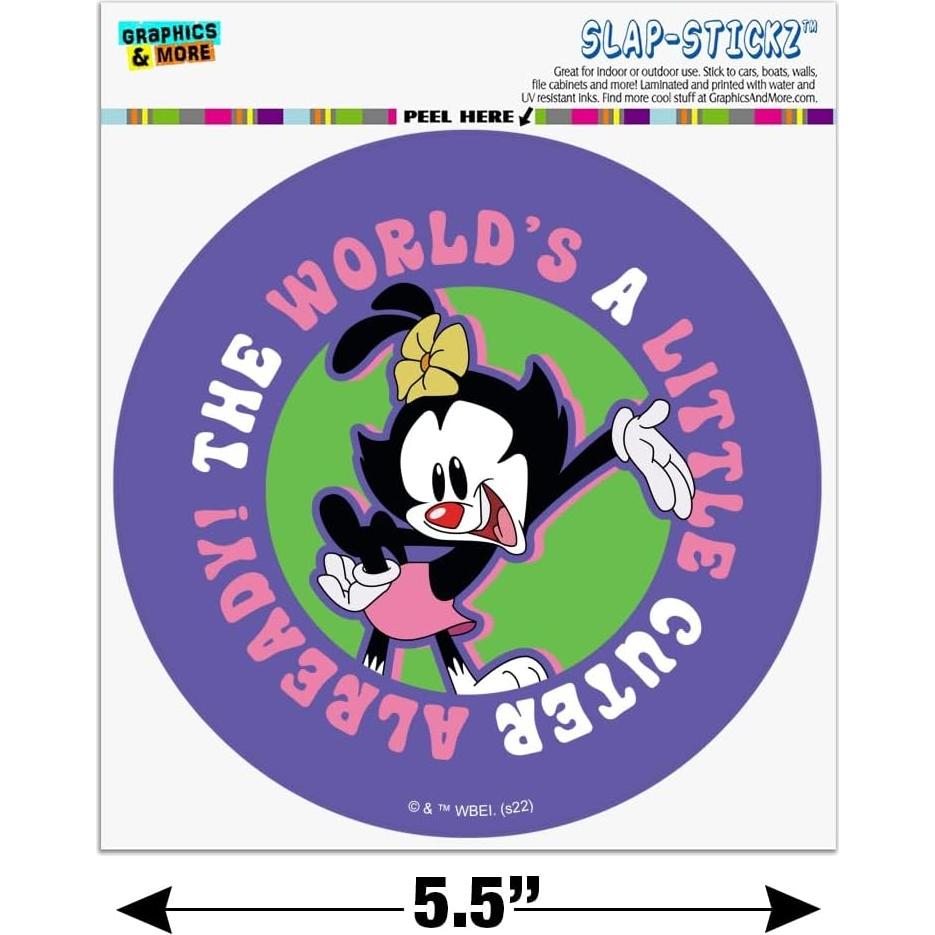 Calcomanía Automotriz Animaniacs 14cm Graphics & More