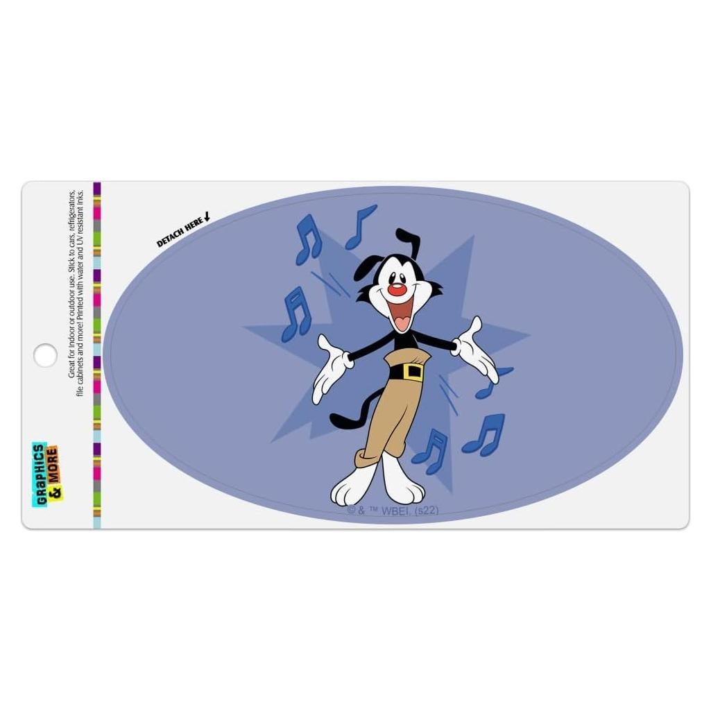 Imán Ovalado Animaniacs Yakko 17.8x10.2cm Vinilo Multicolor