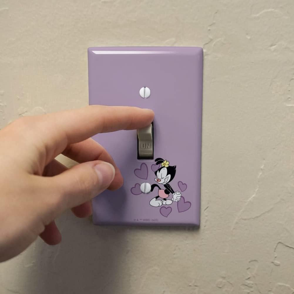 Placa de Interruptor de Luz Animaniacs Graphics & More 7.1x11.4cm