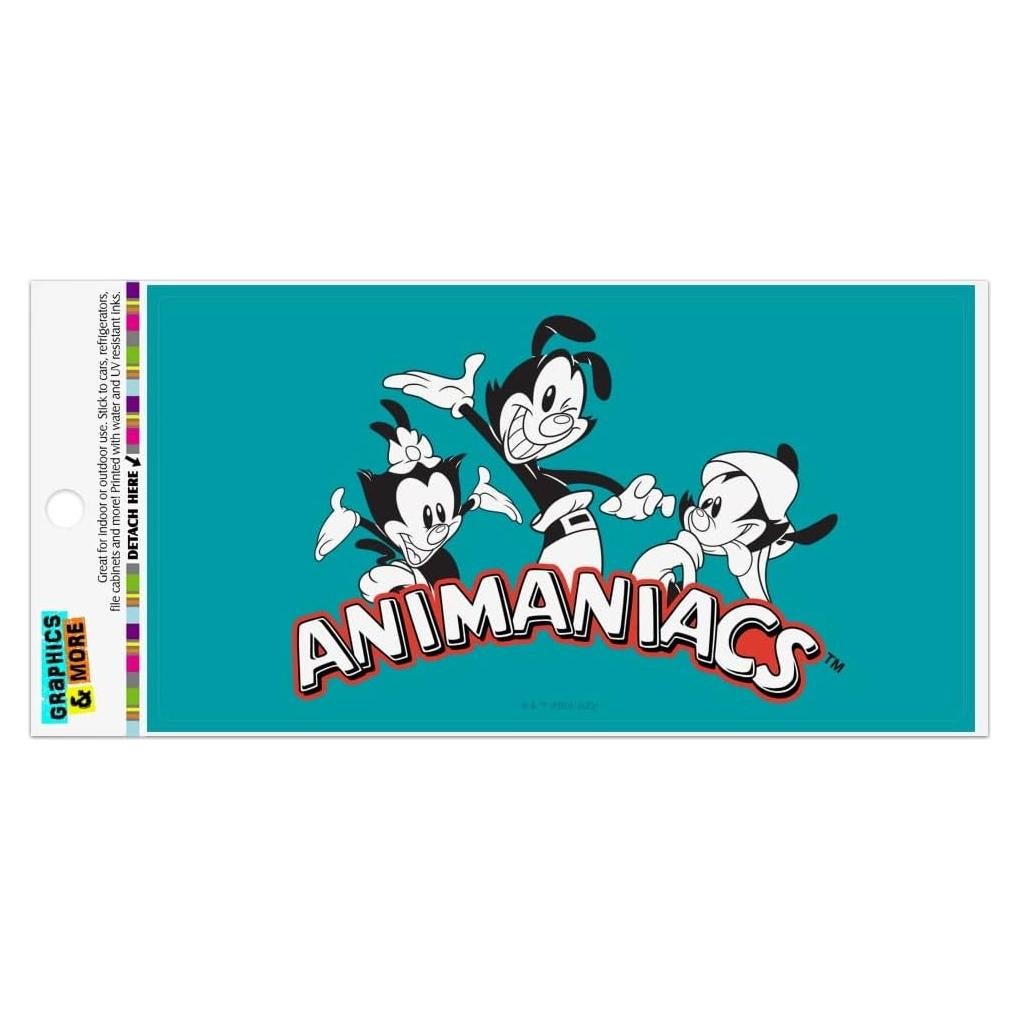 Imán Animaniacs B&W Logo 19.3x10.2cm Graphics & More