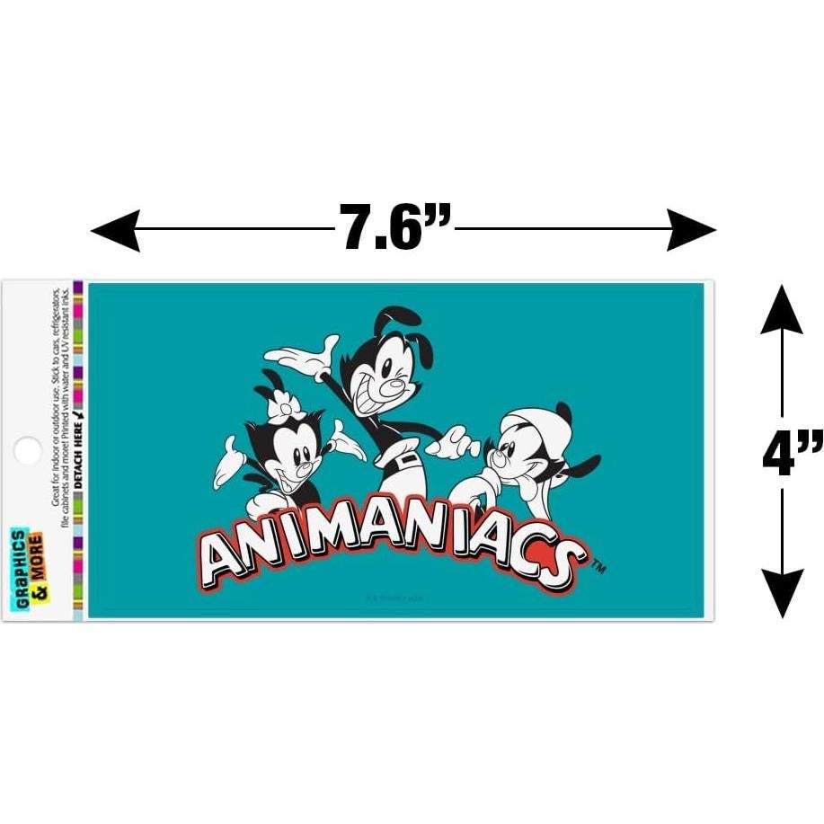 Imán Animaniacs B&W Logo 19.3x10.2cm Graphics & More