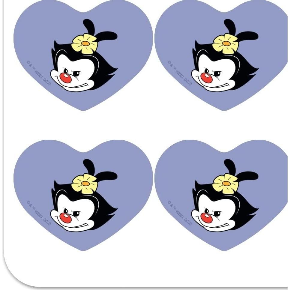 Set de Stickers Corazón Animaniacs - 18 Piezas 5.08 cm