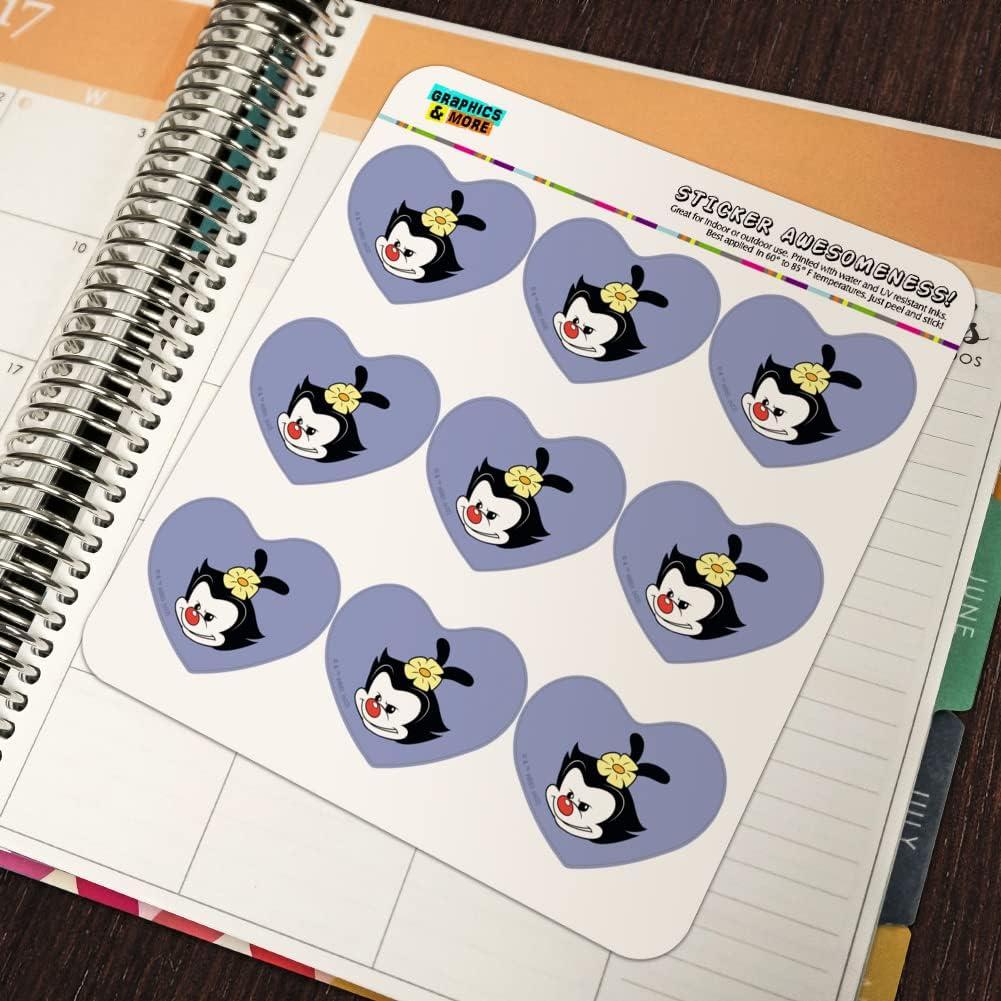Set de Stickers Corazón Animaniacs - 18 Piezas 5.08 cm