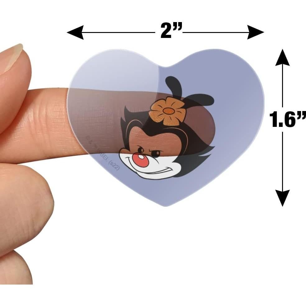Set de Stickers Corazón Animaniacs - 18 Piezas 5.08 cm