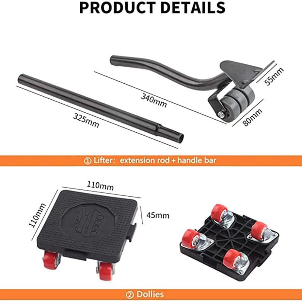 Carro elevador de muebles YWHWLX con ruedas 400 kg