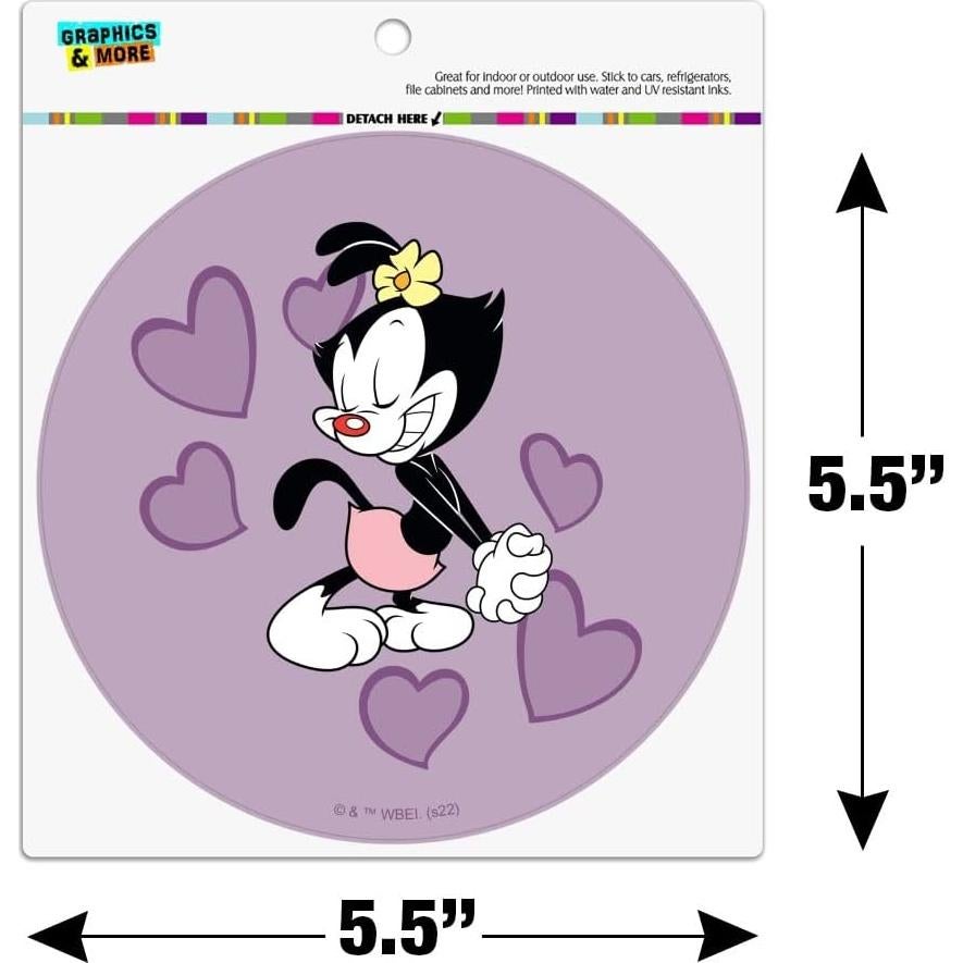 Imán de Vinilo Animaniacs Graphics & More 14cm Redondo Multicolor