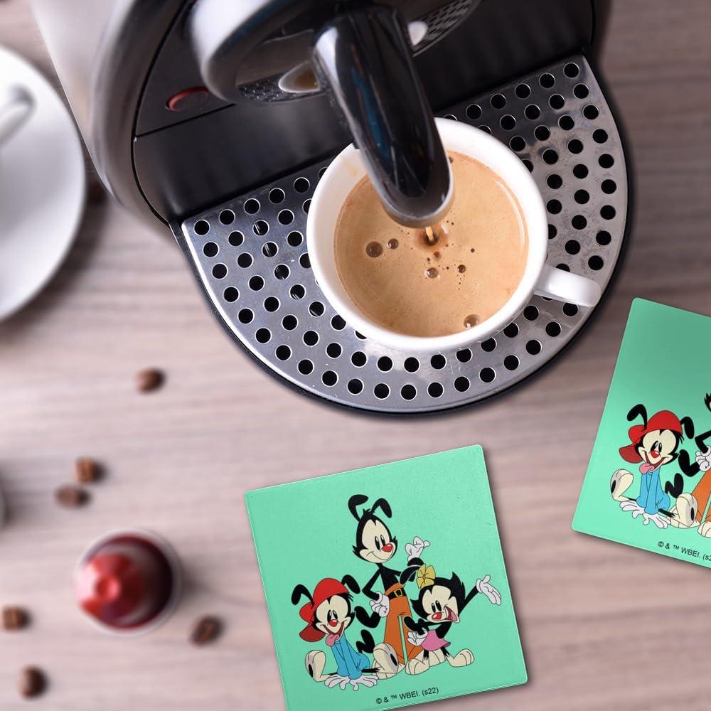 Conjunto de 2 Posavasos Cerámicos Animaniacs 9.9 cm