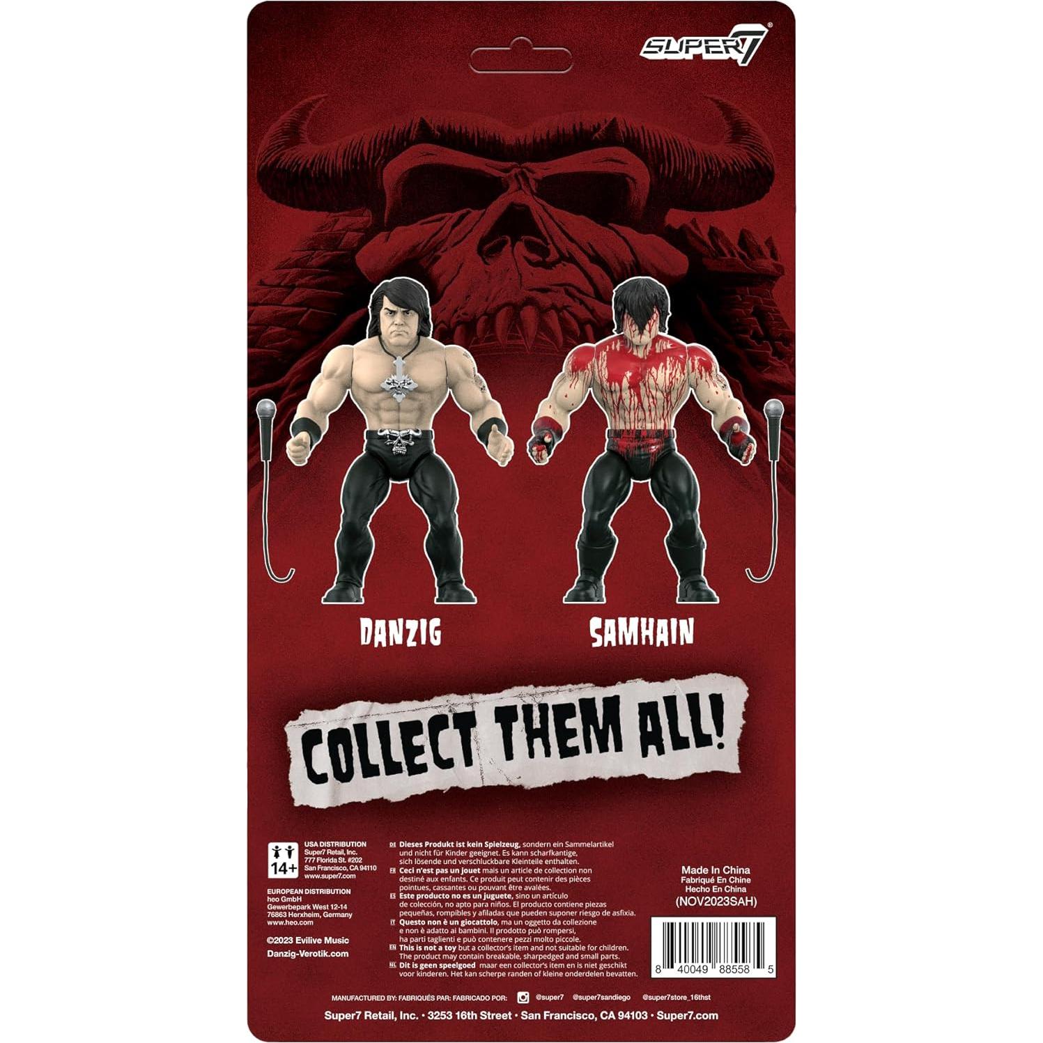 Figura de Acción Samhain Super7 Danzig 9.53 cm con Micrófono