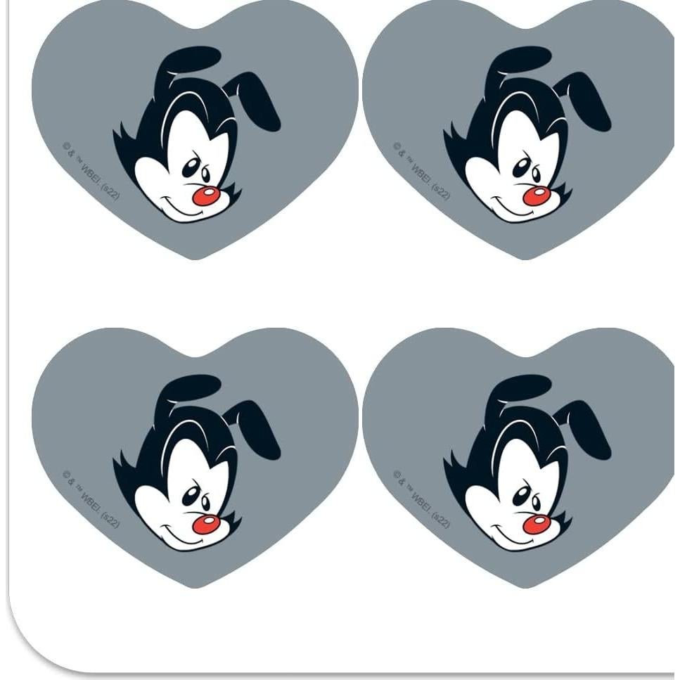 Set de Stickers Corazón Animaniacs - 18 Piezas 5.08 cm