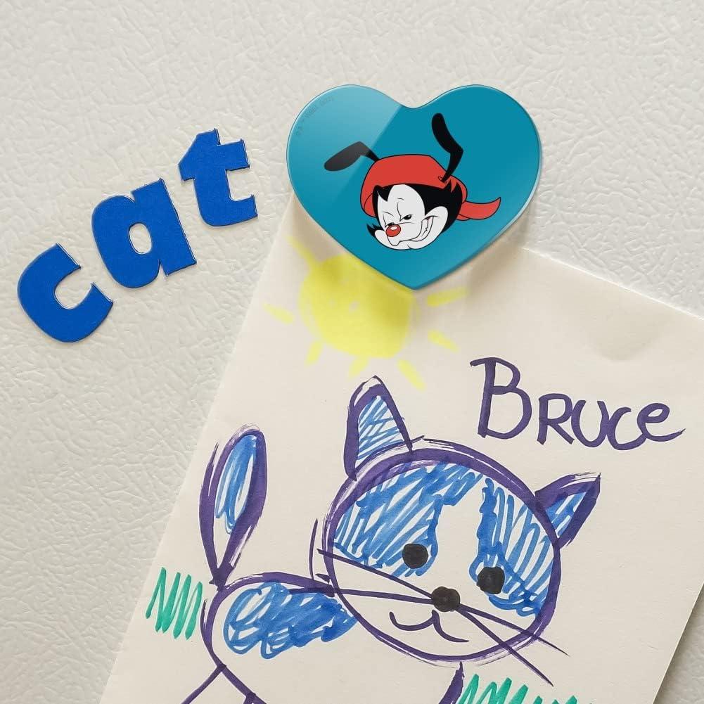 Imán de Nevera Acrílico Corazón Animaniacs 6.4x5.1cm