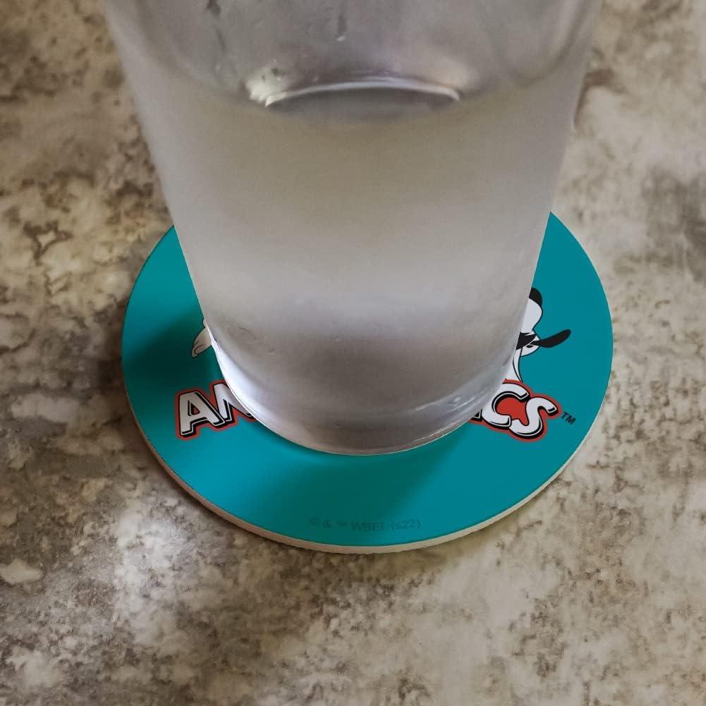 Conjunto de 4 Posavasos Animaniacs - Plástico y Corcho