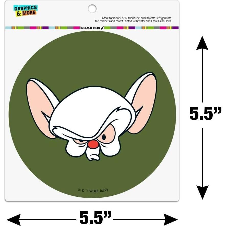 Imán de Vinilo Pinky y el Cerebro 14cm - Graphics and More