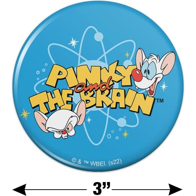 Imán Pinky y el Cerebro 7.6 cm - Gráfico Divertido