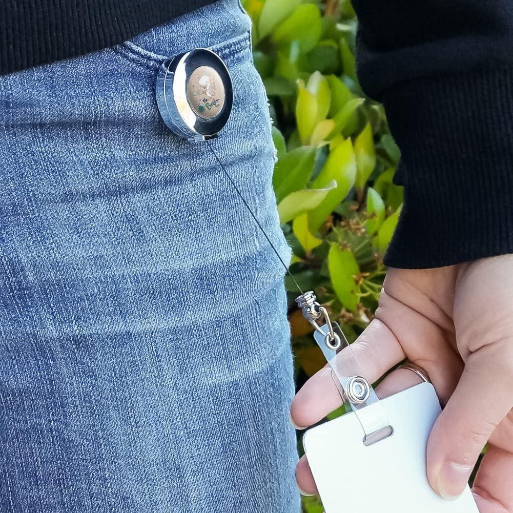 Sostenedor de Identificación Retráctil Cromo Pinky y El Cerebro