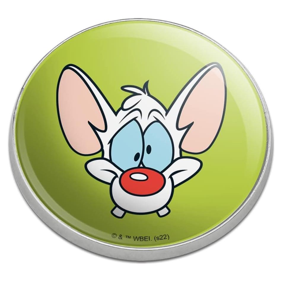 Marcador de Pelota de Golf Metal Premium Pinky y el Cerebro