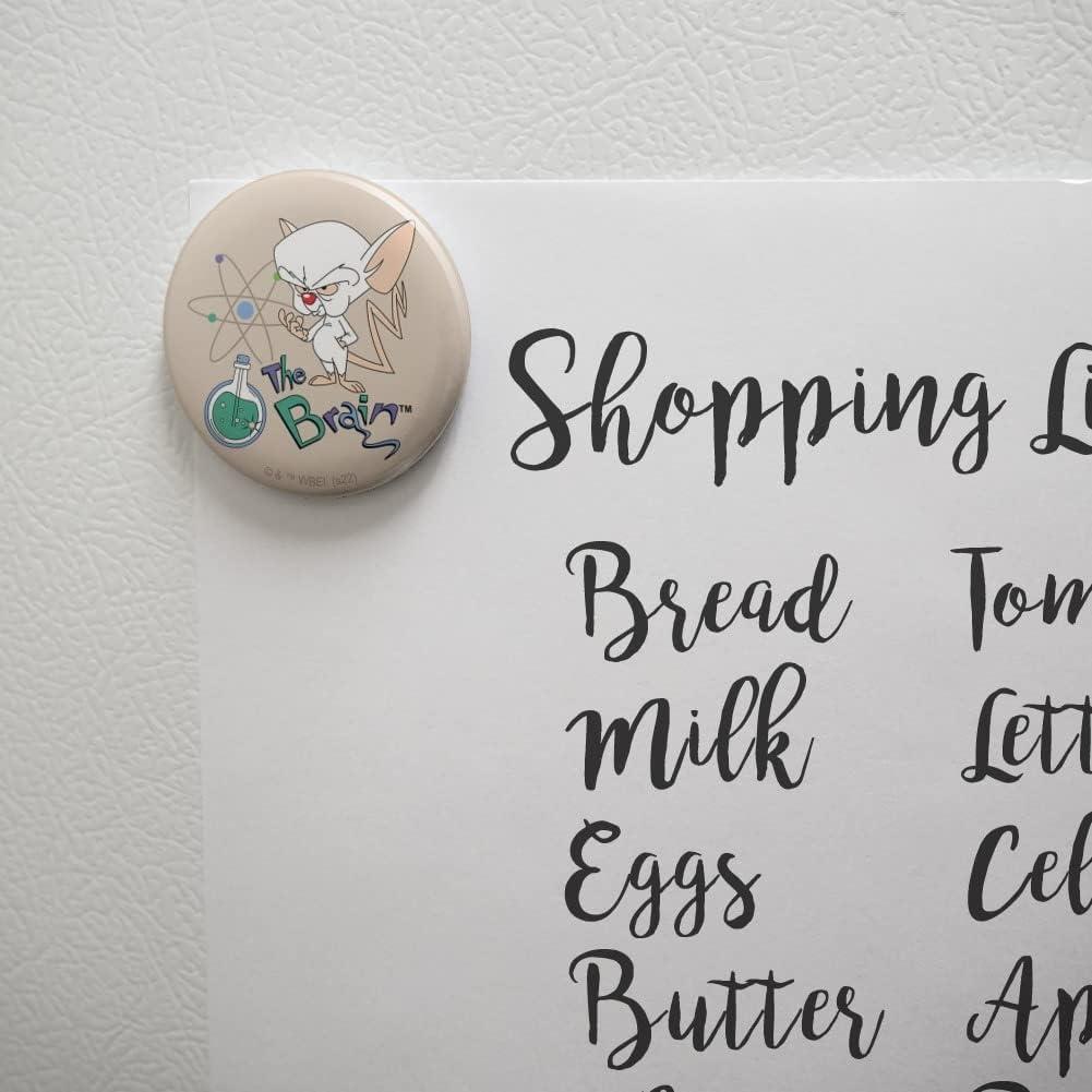 Imán de Botón Pinky y El Cerebro 5.7 cm - Graphics & More