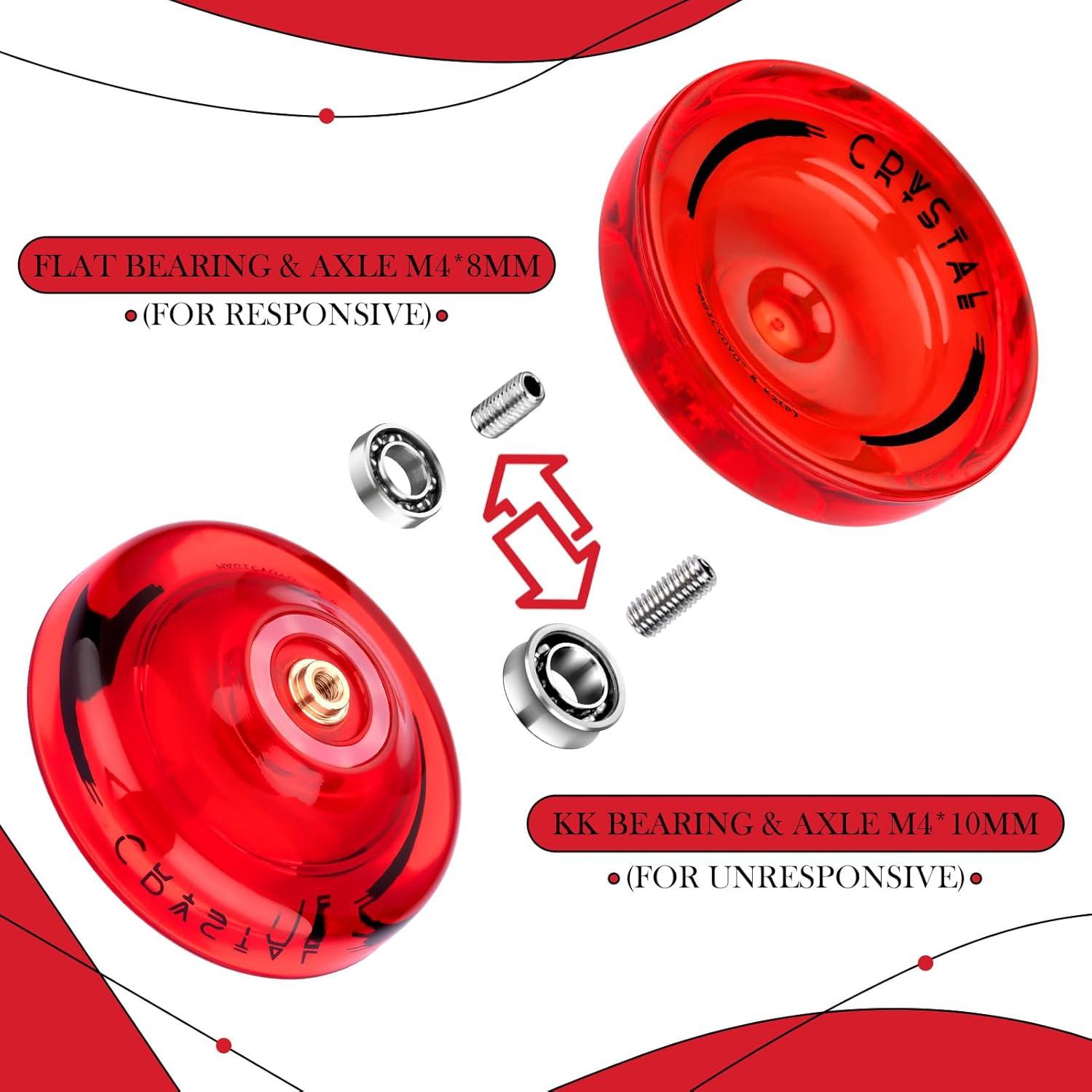 Yoyo 2 Pack SHUNGRU V3 Negro y K2 Rojo para Niños
