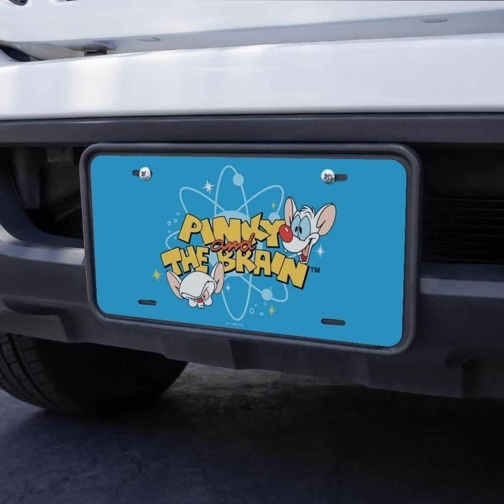 Placa de Licencia de Metal Pinky y el Cerebro - Graphics & More