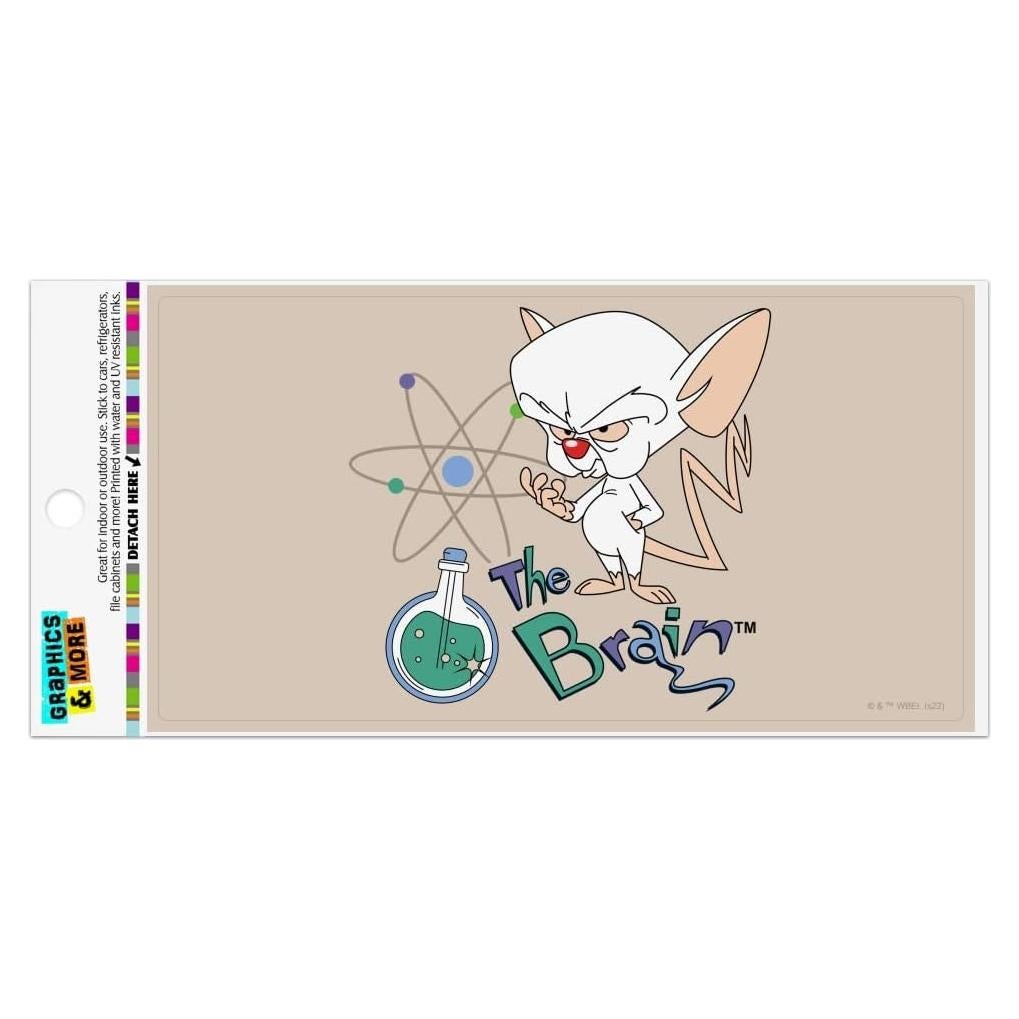 Imán de Vinilo Pinky y El Cerebro 19.3x10.2cm Graphics & More