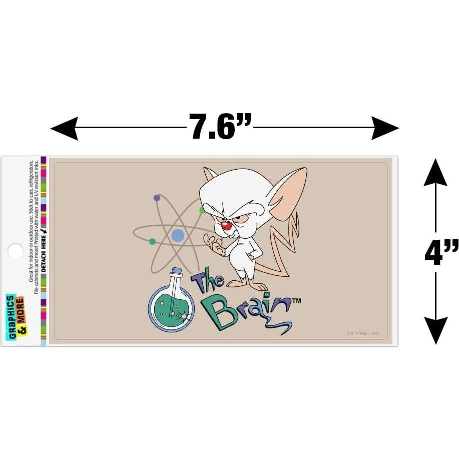 Imán de Vinilo Pinky y El Cerebro 19.3x10.2cm Graphics & More
