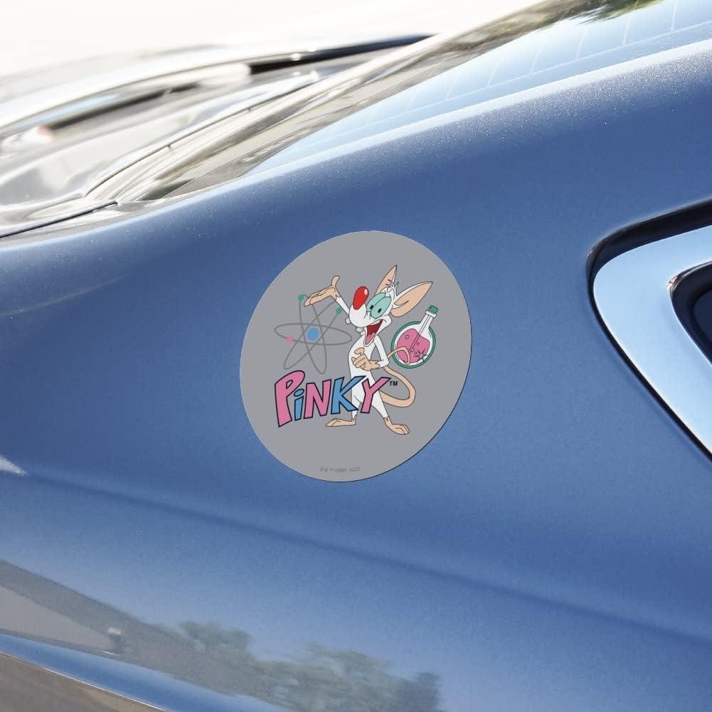 Imán Pinky y el Cerebro 14cm Vinilo Gráfico Automotriz