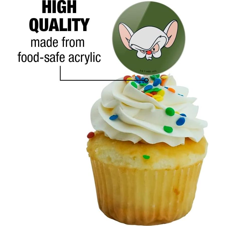 Picks de Cupcake Pinky y El Cerebro - Set de 6 - Graphics & More