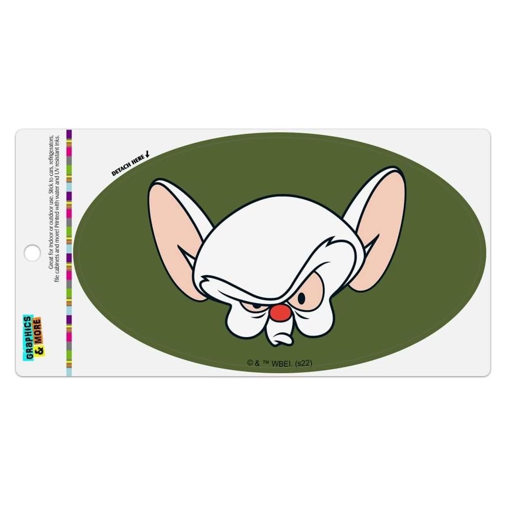 Imán Ovalado Pinky y El Cerebro - Graphics & More - 17.8x10.2cm