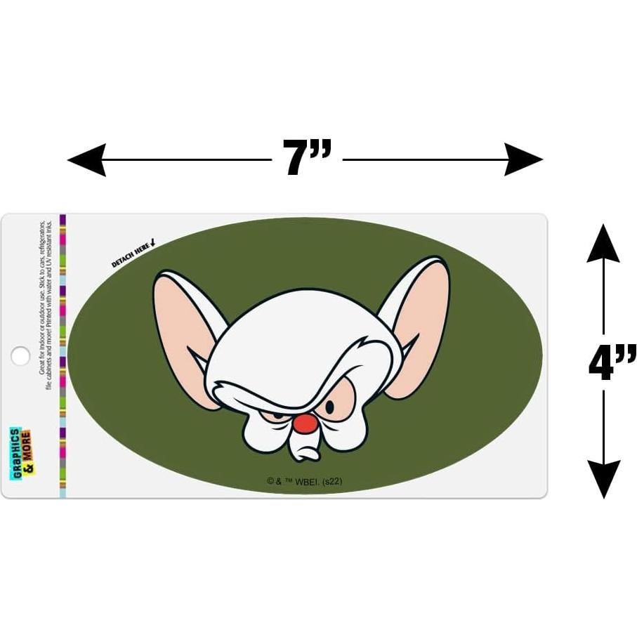 Imán Ovalado Pinky y El Cerebro - Graphics & More - 17.8x10.2cm