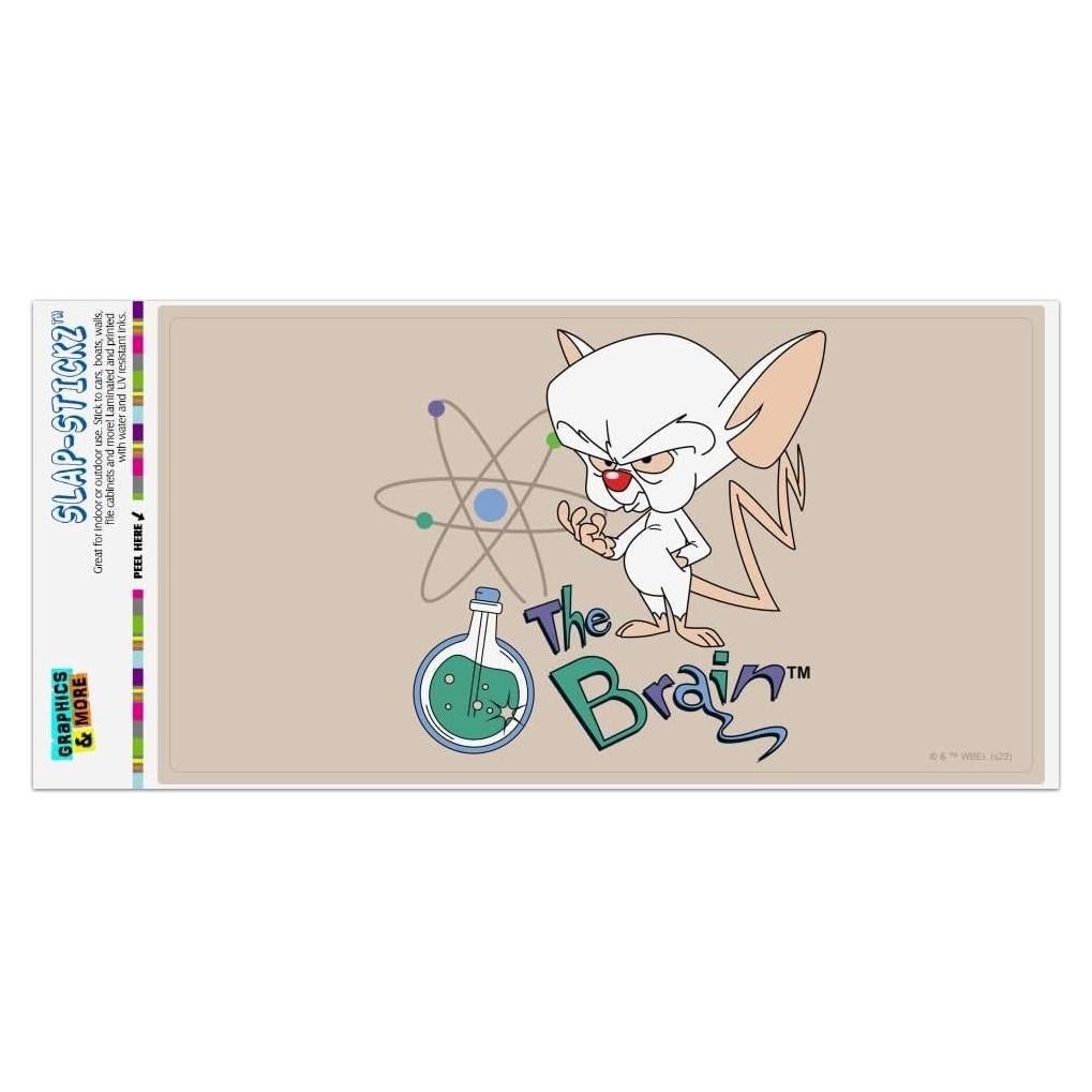 Adhesivo Pinky y El Cerebro - Graphics and More 19.3x10.2cm