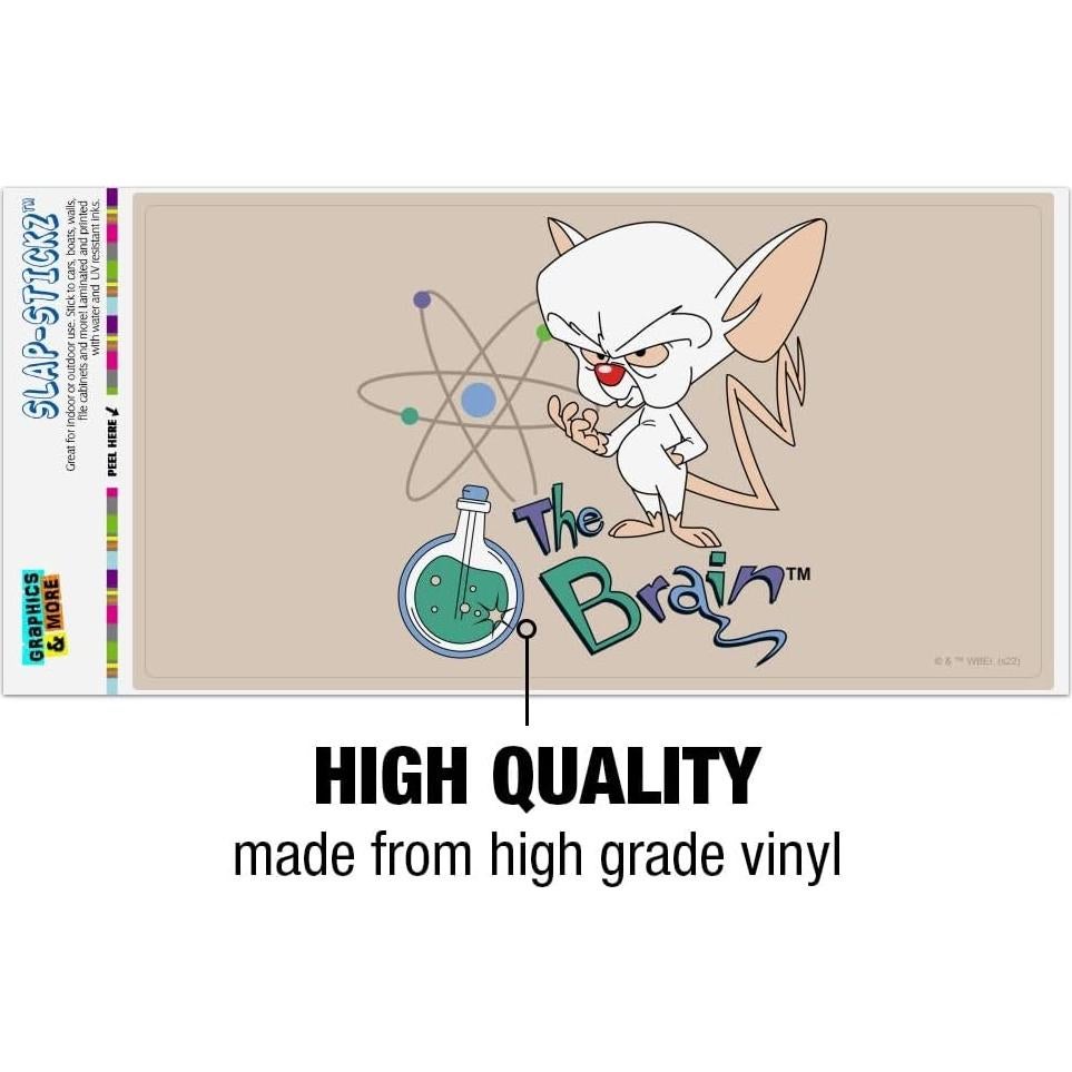 Adhesivo Pinky y El Cerebro - Graphics and More 19.3x10.2cm
