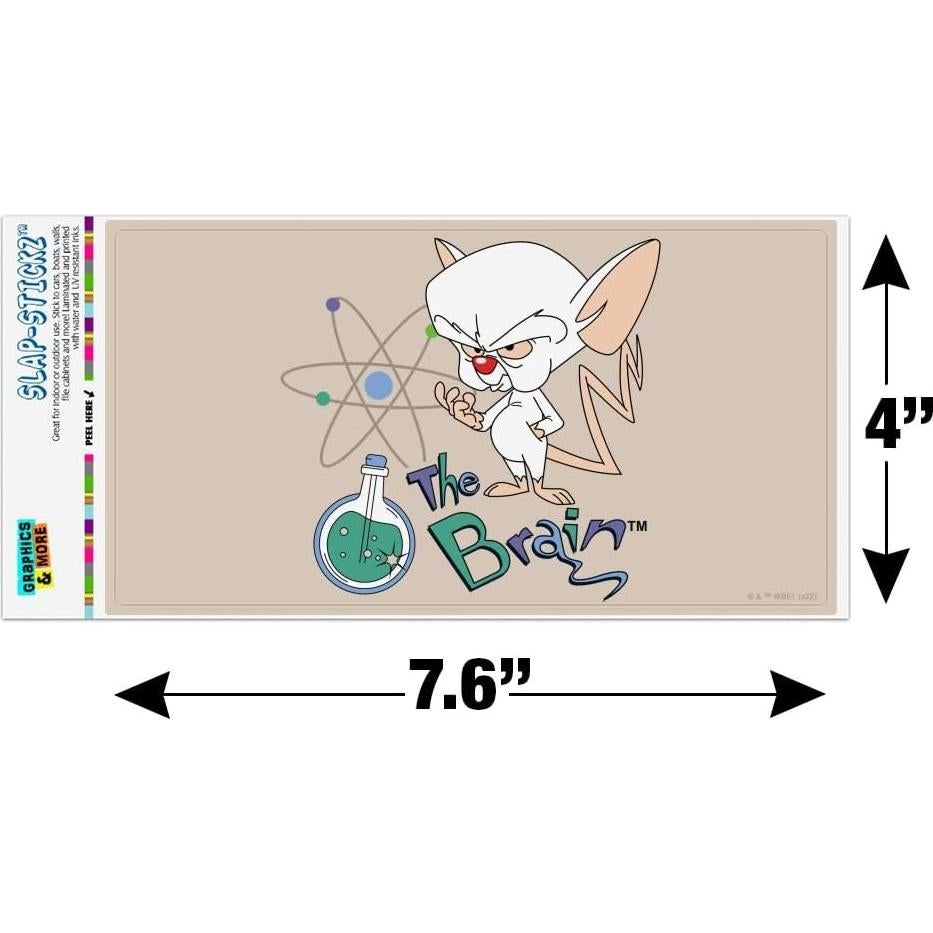 Adhesivo Pinky y El Cerebro - Graphics and More 19.3x10.2cm