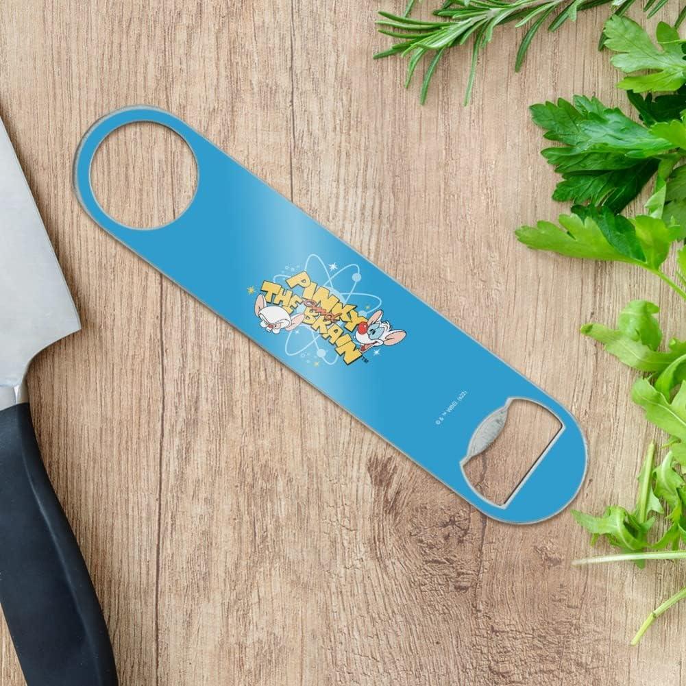 Abrebotellas Pinky y el Cerebro Acero Inoxidable 18cm